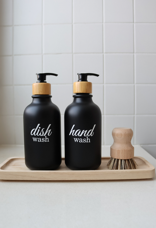 Matte Black Hands And Dishes Set 500ml