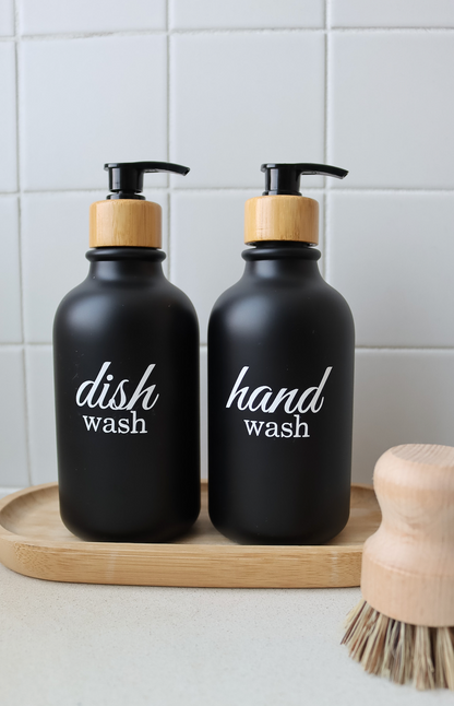 Matte Black Hands And Dishes Set 500ml