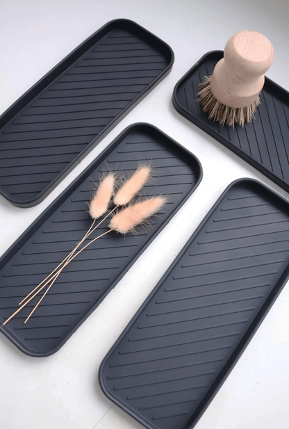 Black Silicone Organiser Tray