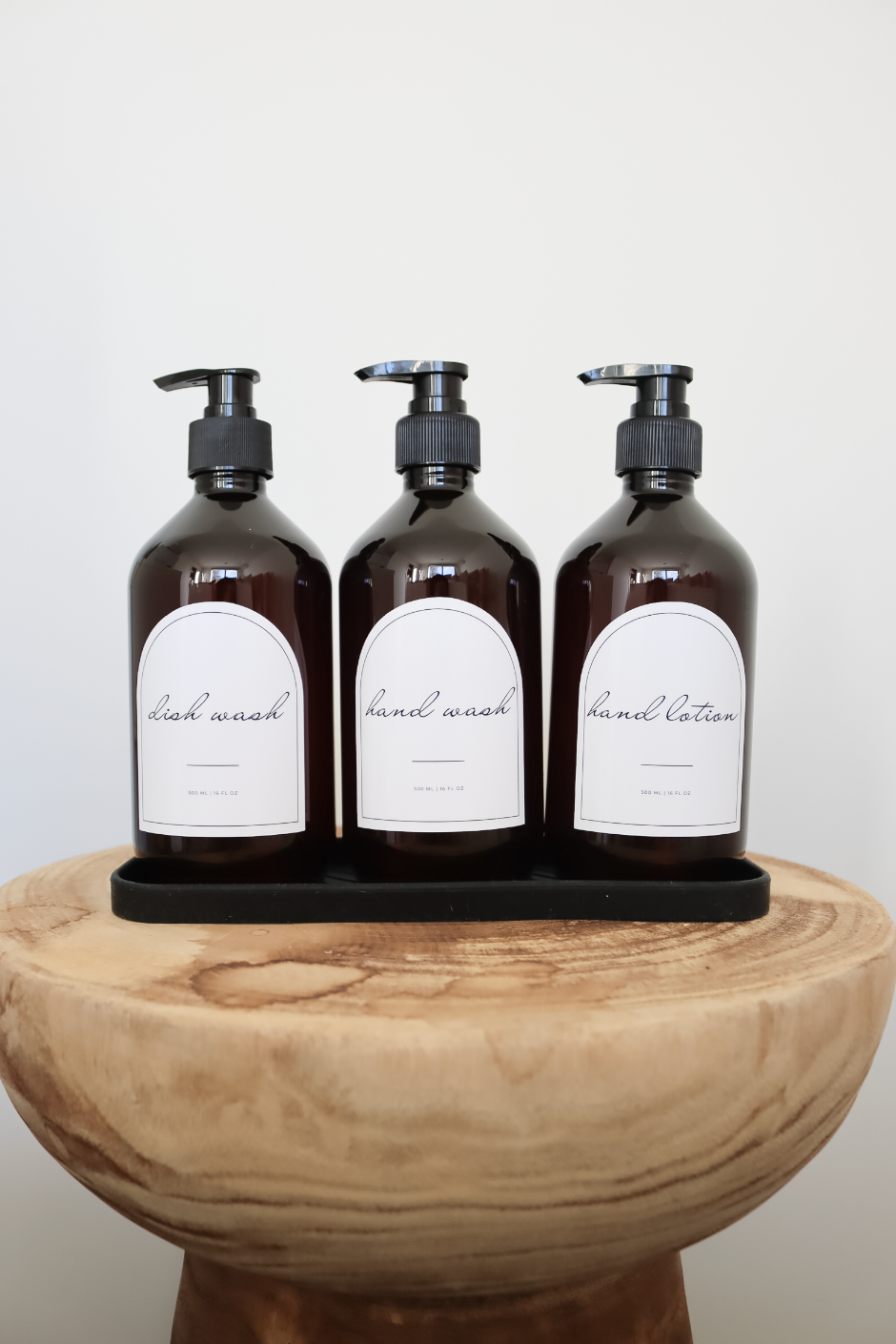 Chic Amber Kitchen/Bathroom Trio Set 500ml